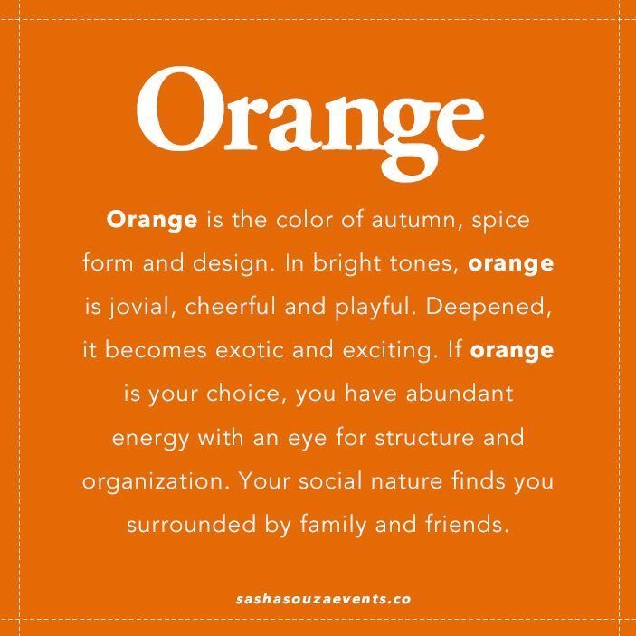 Symbolique couleur orange