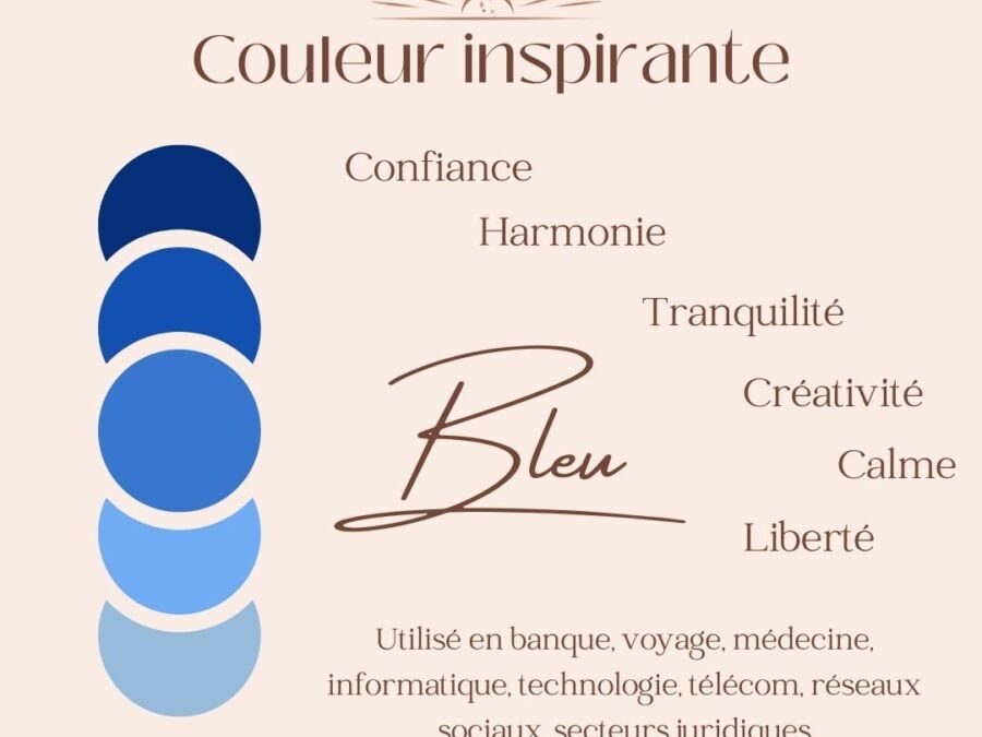 Signification psychologique de la couleur bleu et ses effets sur l’esprit