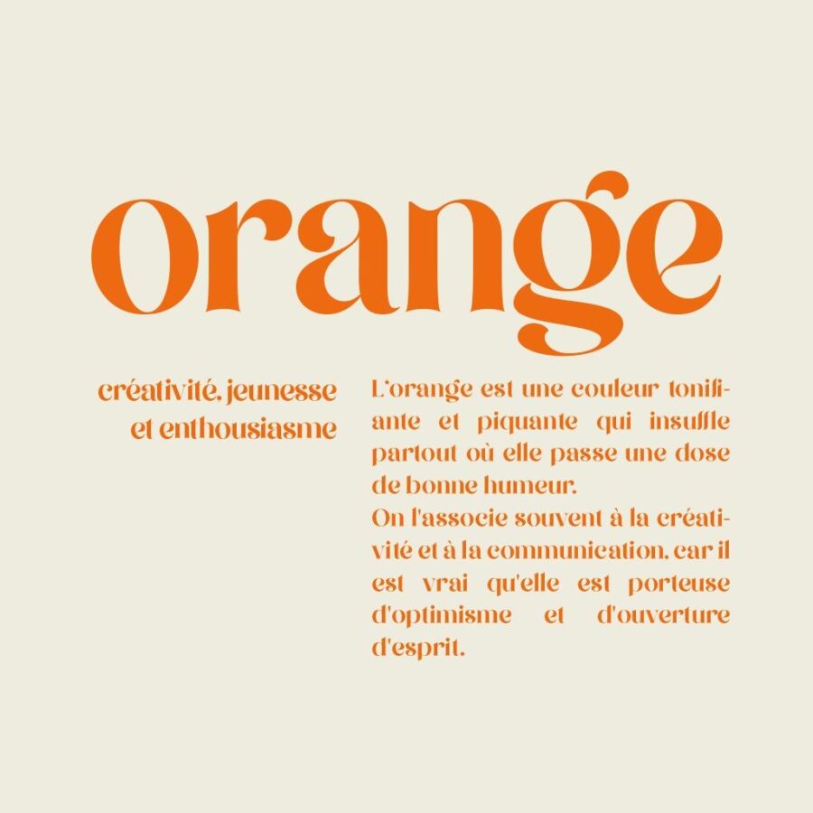 psychologie couleur orange