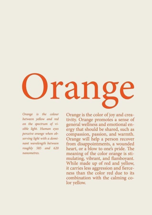 Symbolique couleur orange