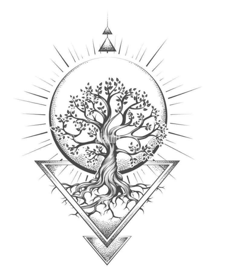 Illustration de l'arbre de vie et sa signification spirituelle