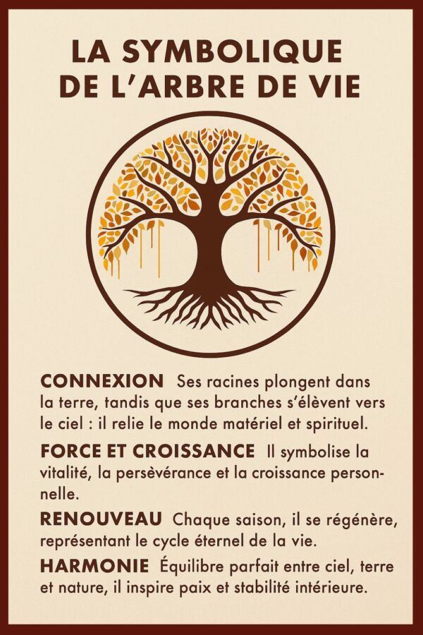 Illustration de l'arbre de vie et sa signification spirituelle