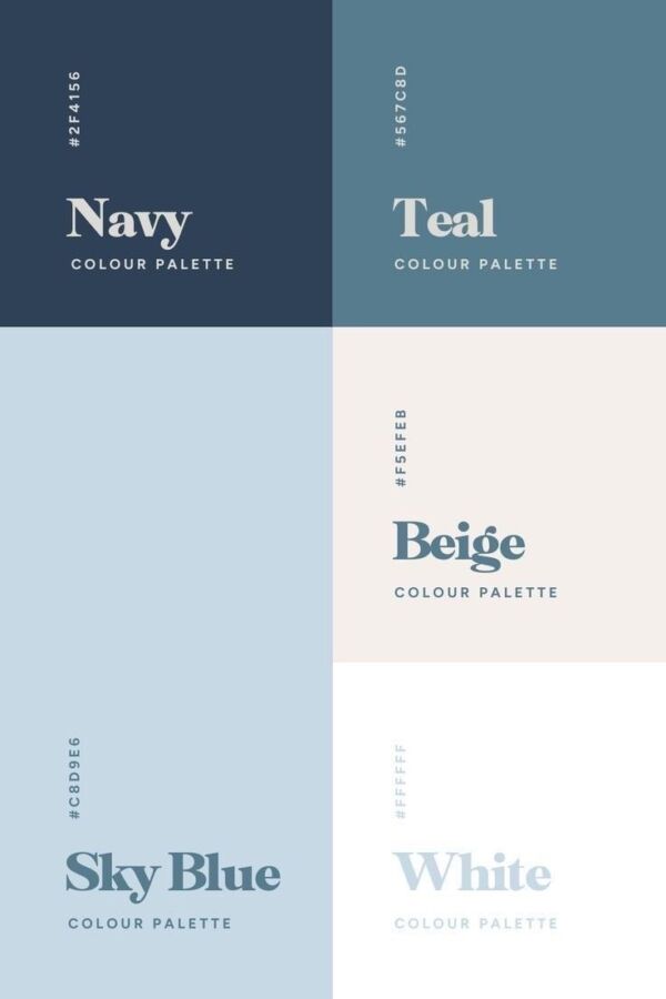 Représentation de la signification de la couleur bleu et son effet apaisant