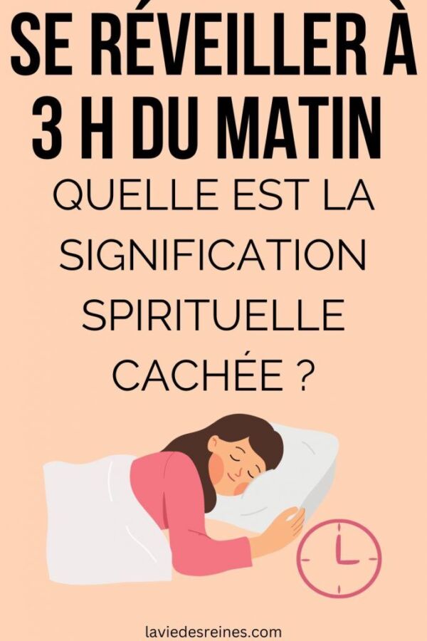 Illustration du réveil à 3h du matin et sa signification spirituelle