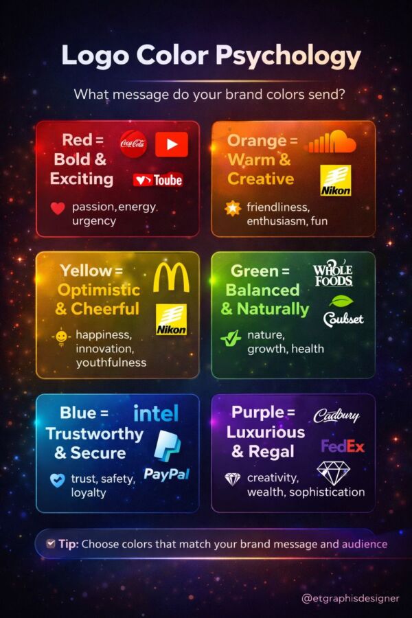 Impact des couleurs marketing