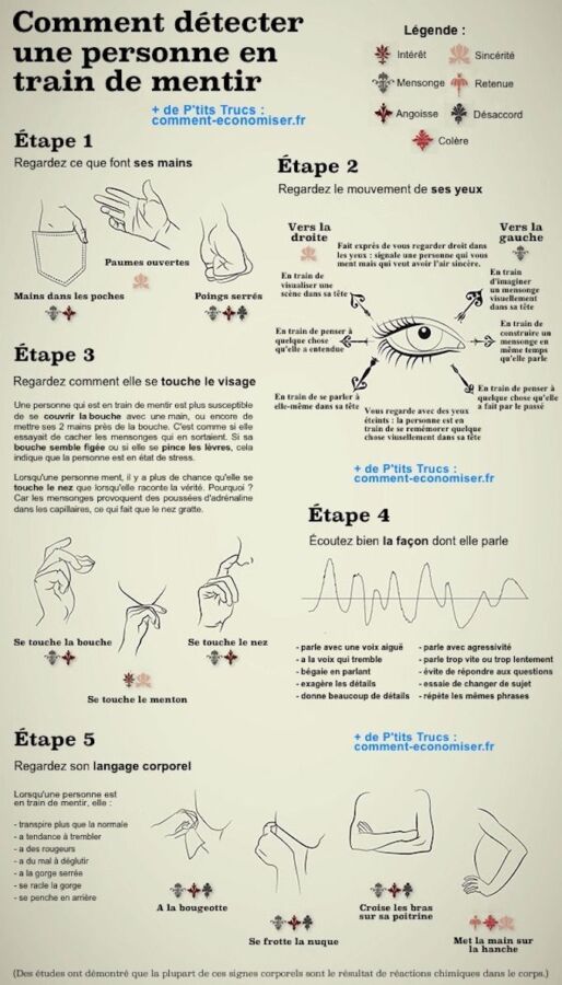 Détection mensonge par gestes