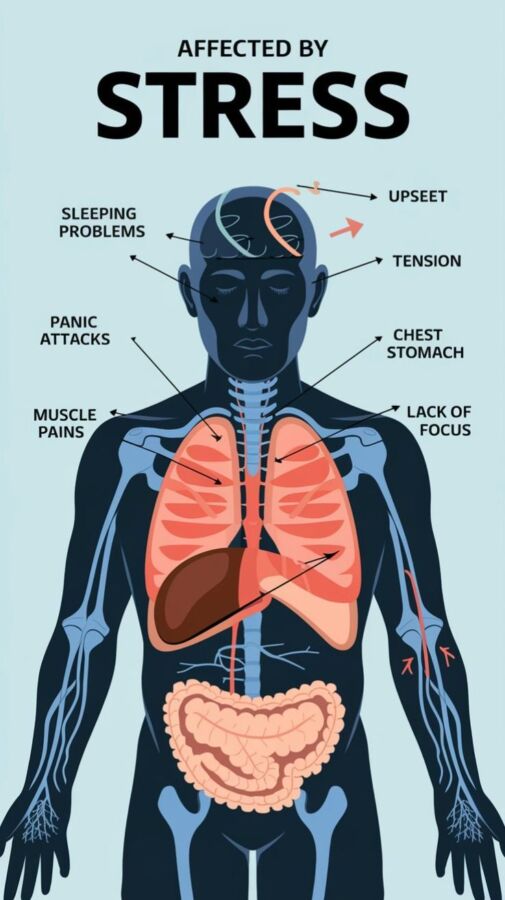 Identifier signes stress physiques