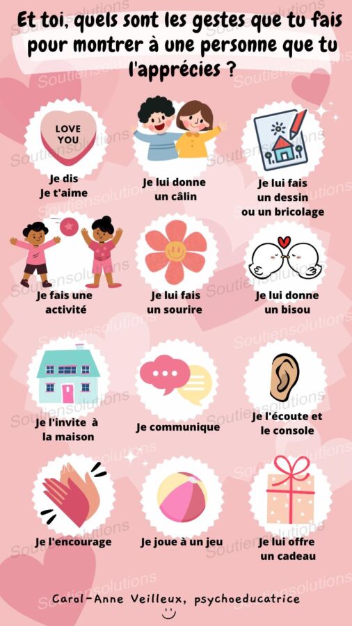 signes d'empathie apaisants