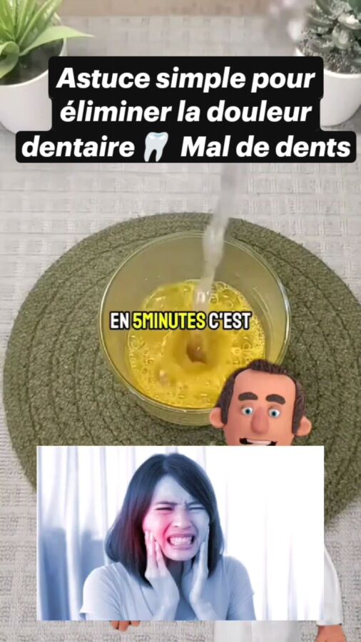 Remède douleur dentaire