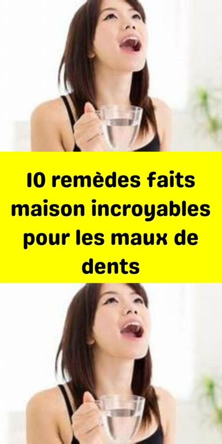 Astuces contre douleur dent