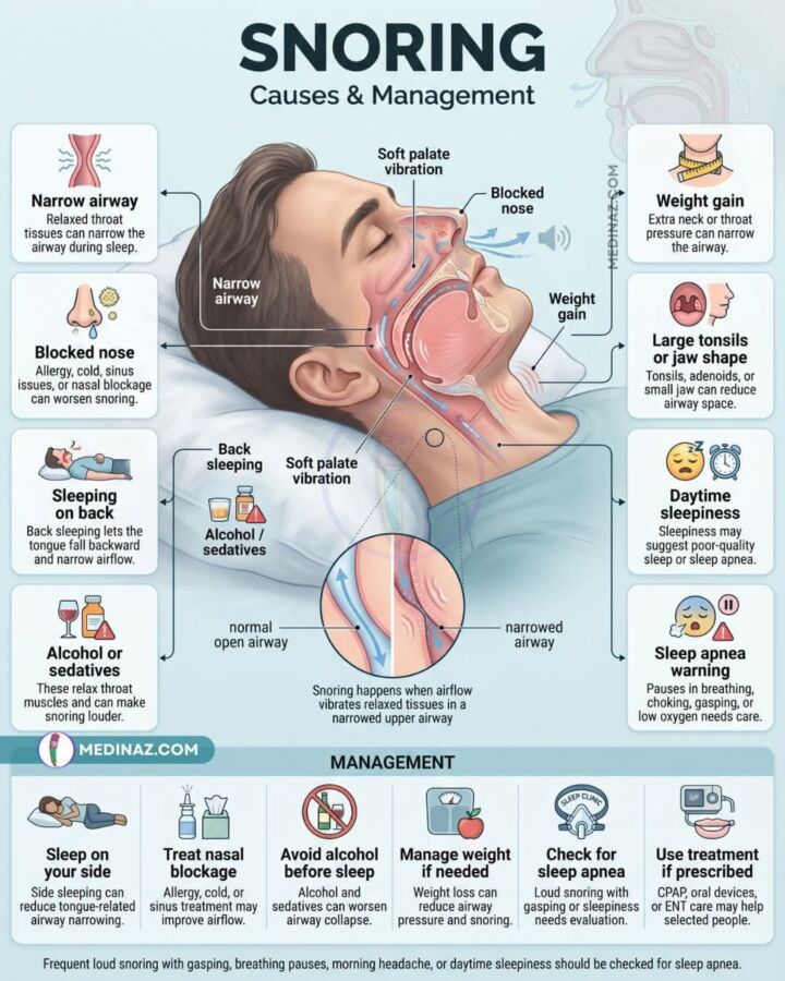 Causes de l'apnée du sommeil