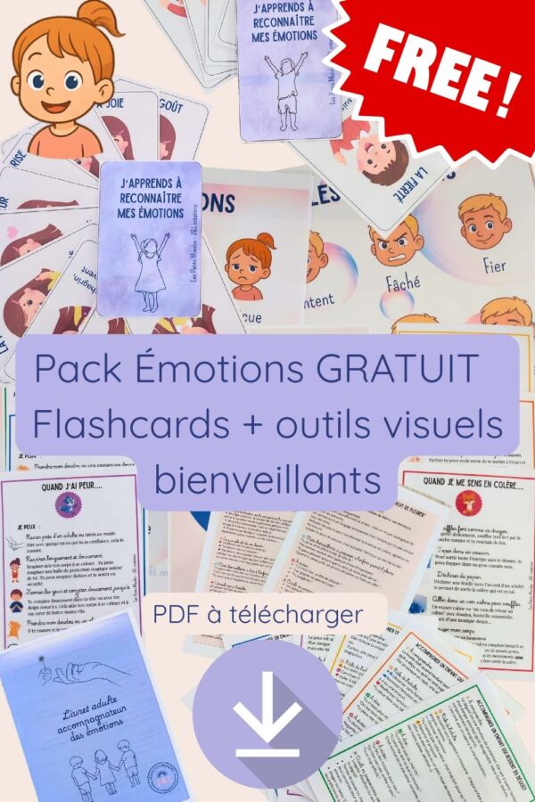 Cartes émotions imprimables gratuites