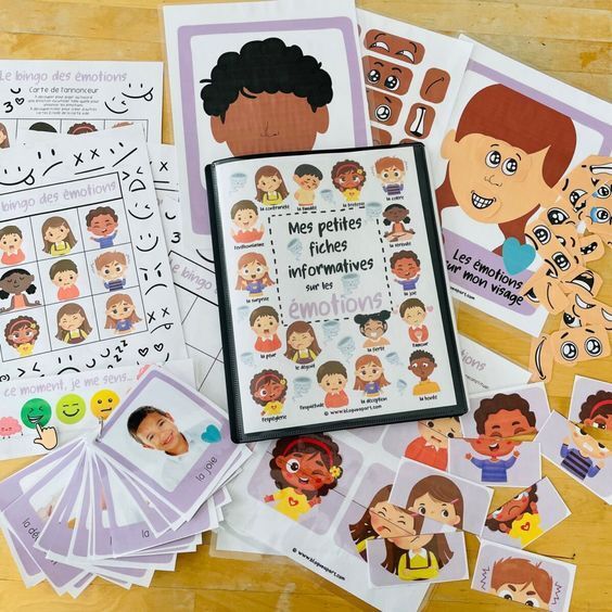 Imprimer cartes émotions enfant