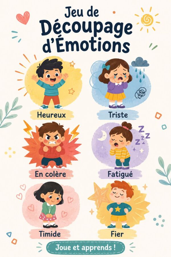Cartes émotions à imprimer