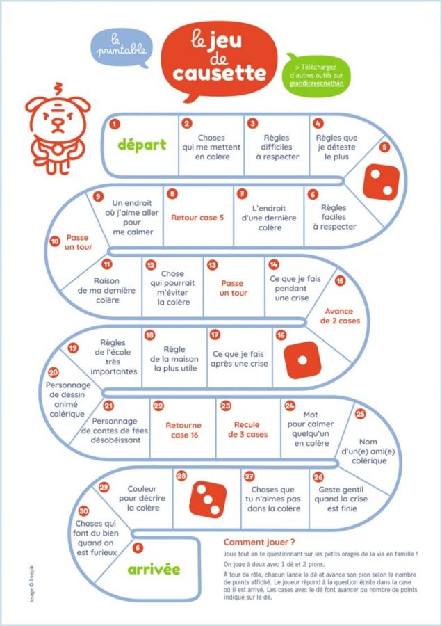 Jeux éducatifs émotions imprimables