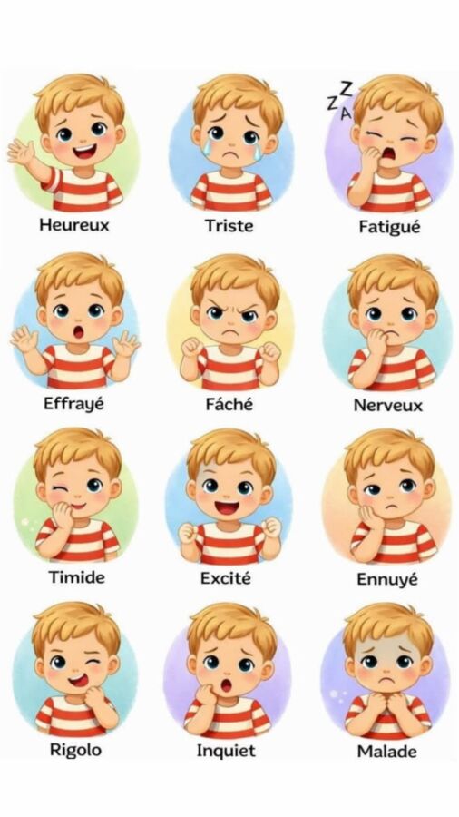 Activités imprimables sur émotions
