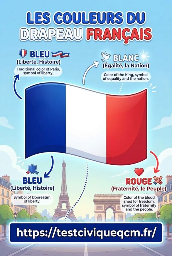 Couleurs du drapeau français