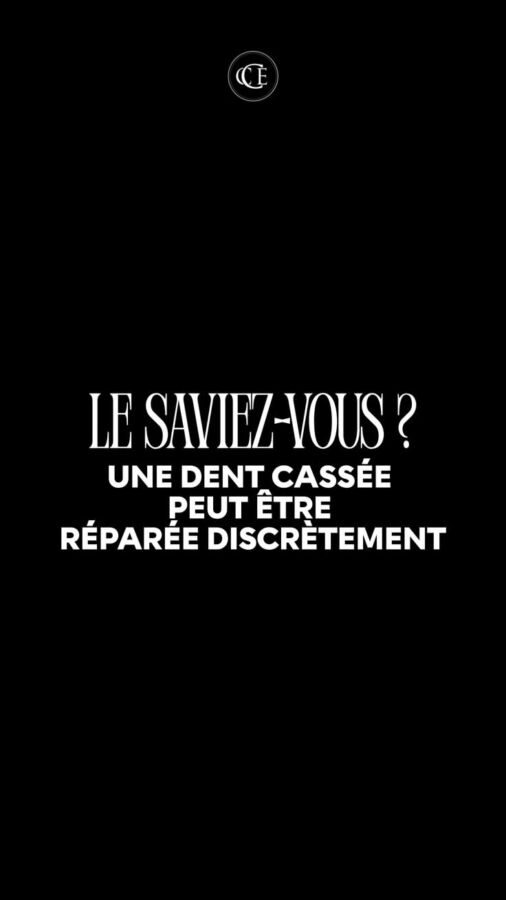 Dent cassée en surface