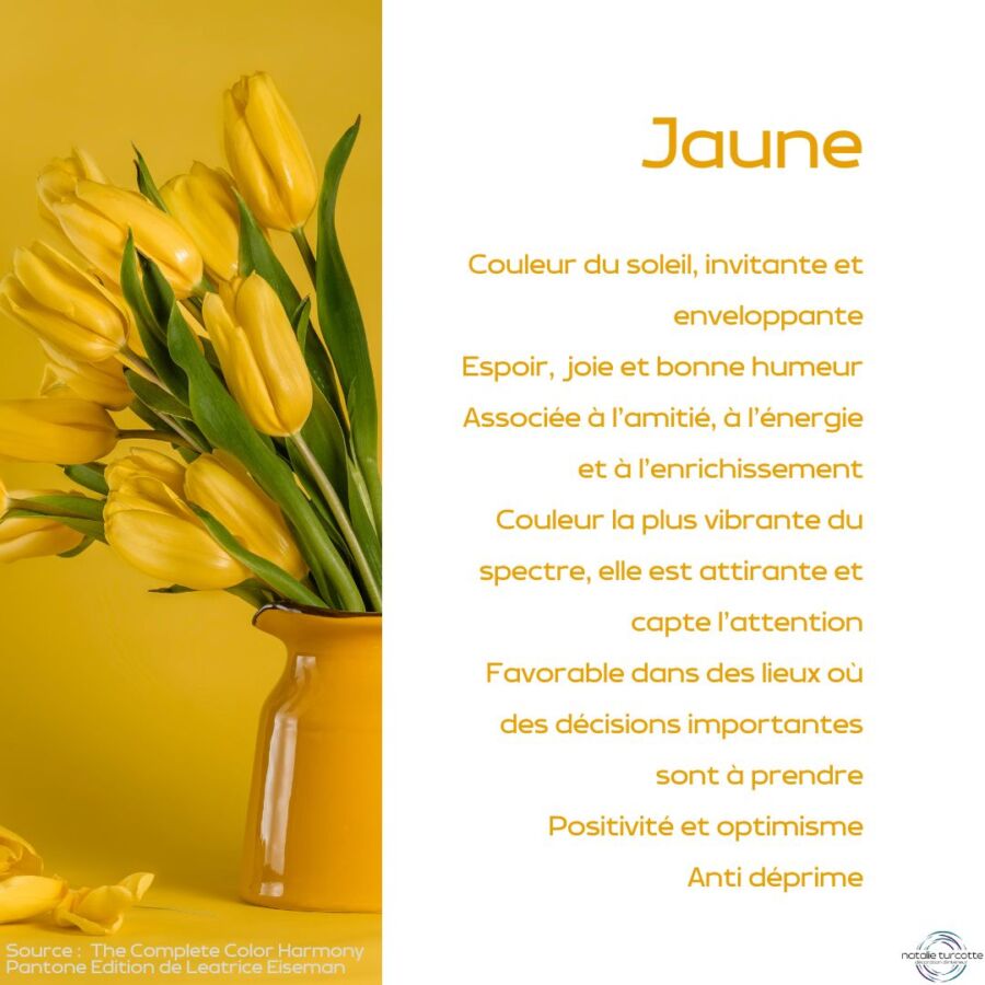 Couleur jaune et émotions
