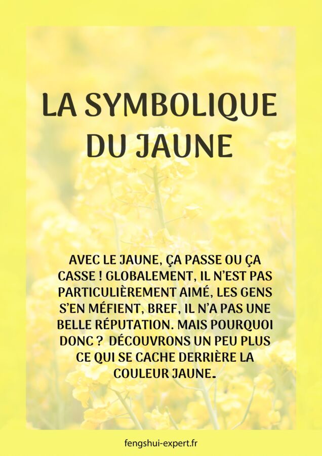 Couleur jaune et émotions